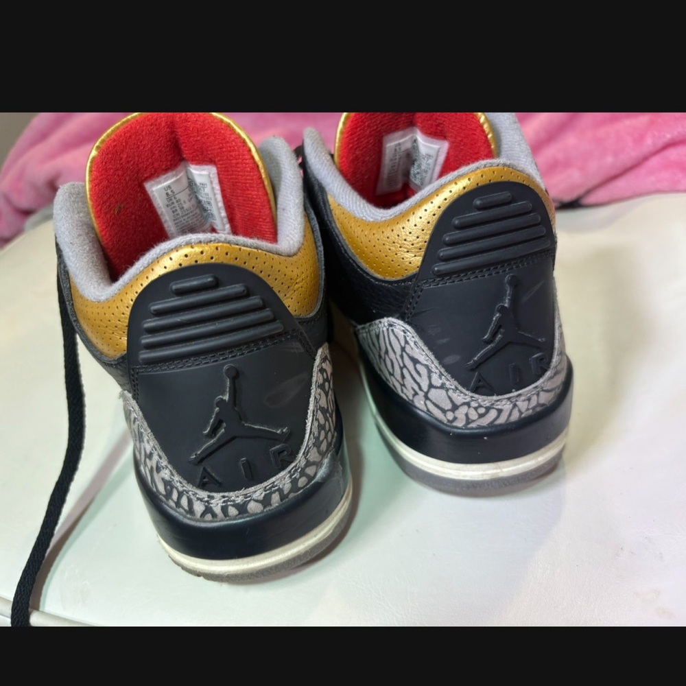 Jordan Kids Sneakers - Black, Gold, and Red